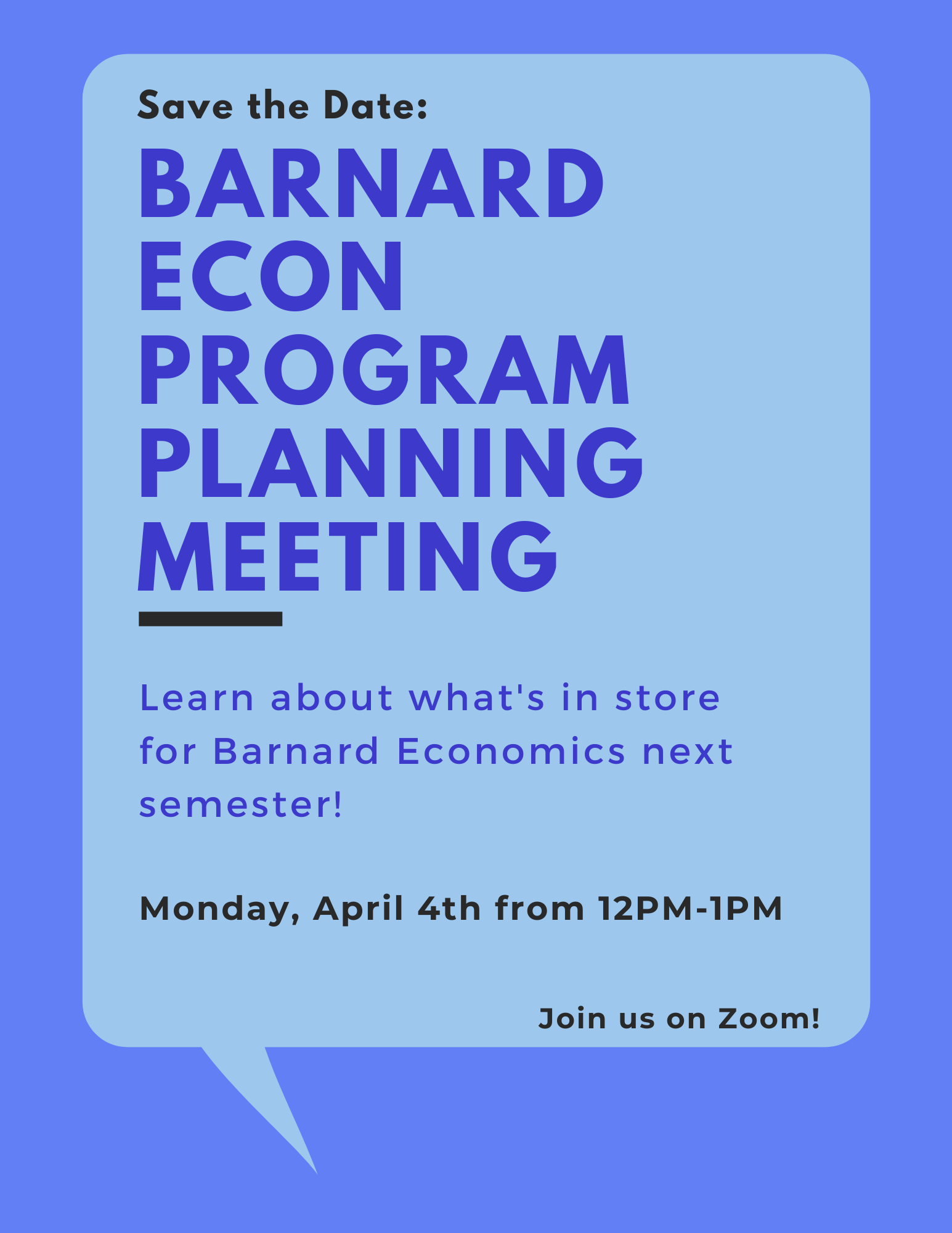 Econ Dept. Program Planning April 4, 2022 12pm